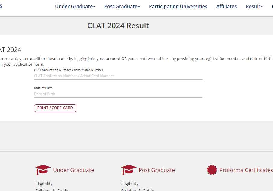 CLAT 2024 RESULT
